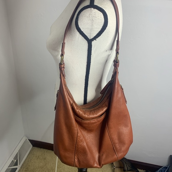 American Leather Company Carmel Color Shoulder Bag MCB6835K - Picture 7 of 14